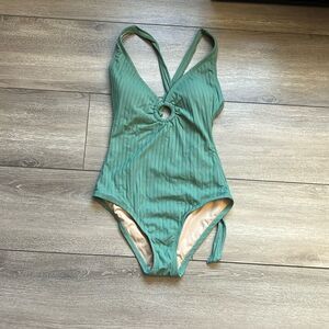 3/$20 Kona Sol Green One Piece Swimsuit